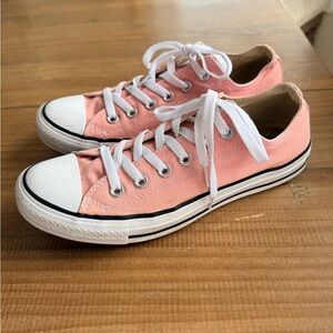 Stylish Pink Canvas Sneakers with White Accents